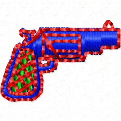 Guns Embroidery Design 9 Guns Embroidery Design 9